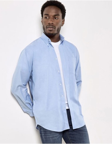 KUS-KK351-Mens Classic Fit Workwear Oxford Shirt Long Sleeve